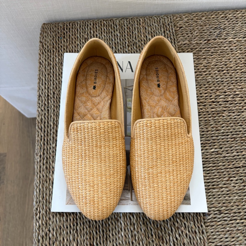 Birdies The Starling Flats Raffia Straw Woven
Loafers Women's Size 8.5 - Picture 7 of 9